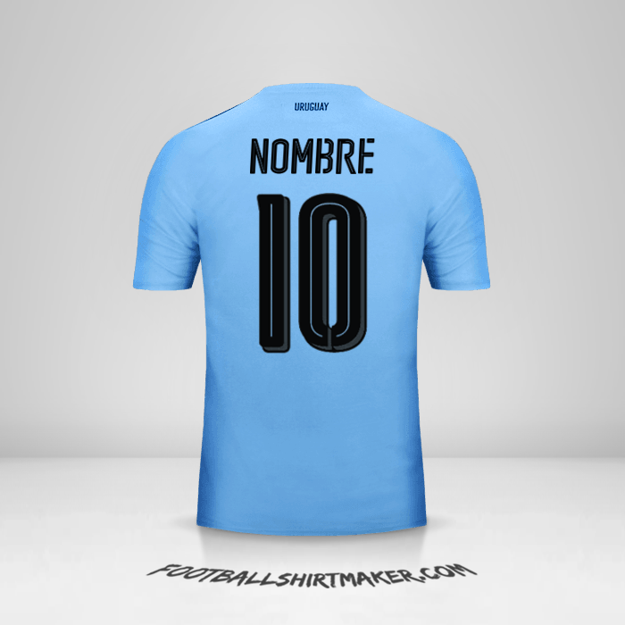 Jersey Uruguay 2016 -  nombre - 10