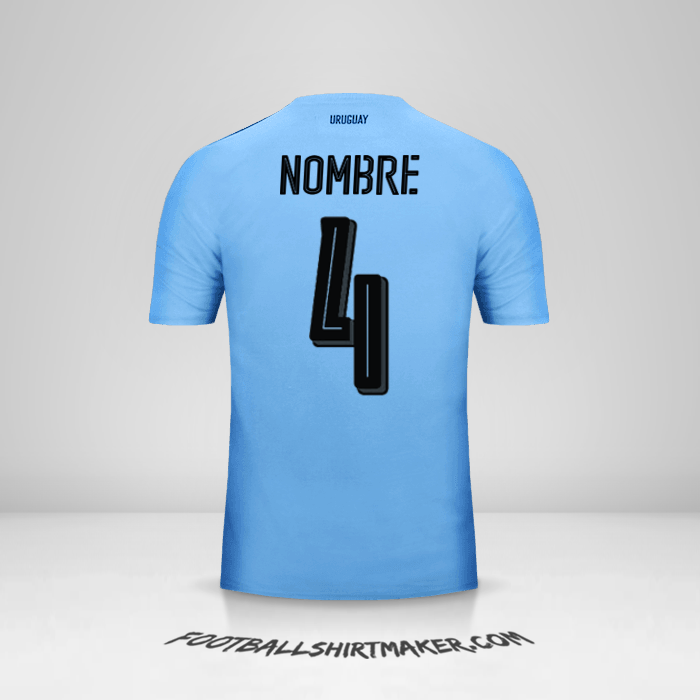 Jersey Uruguay 2016 -  nombre - 4