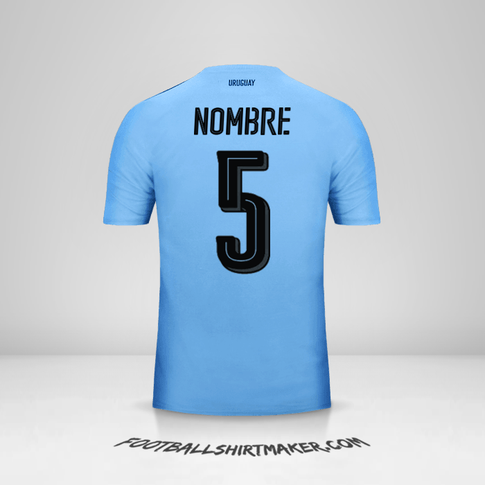 Jersey Uruguay 2016 -  nombre - 5