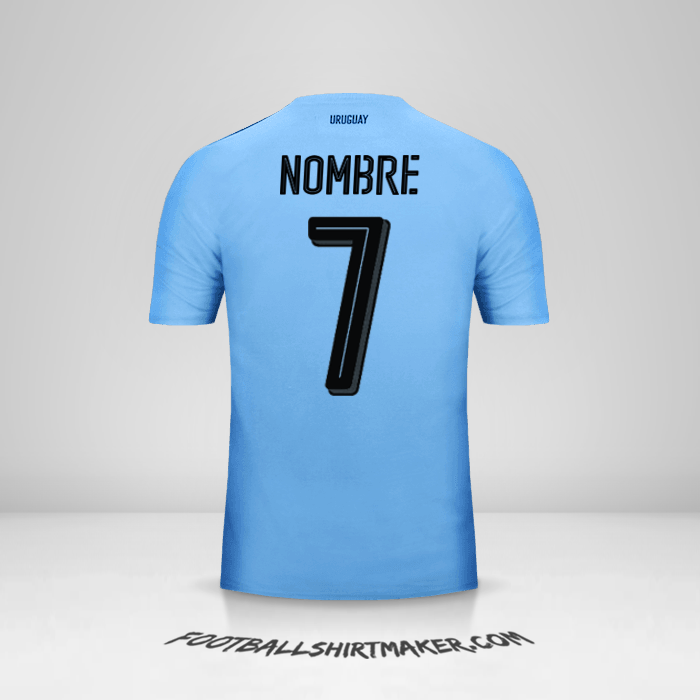 Jersey Uruguay 2016 -  nombre - 7