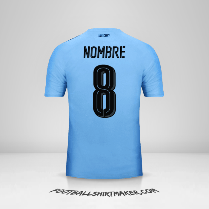 Jersey Uruguay 2016 -  nombre - 8