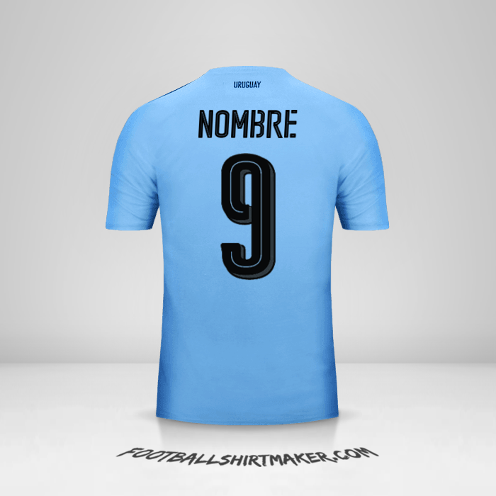 Jersey Uruguay 2016 -  nombre - 9