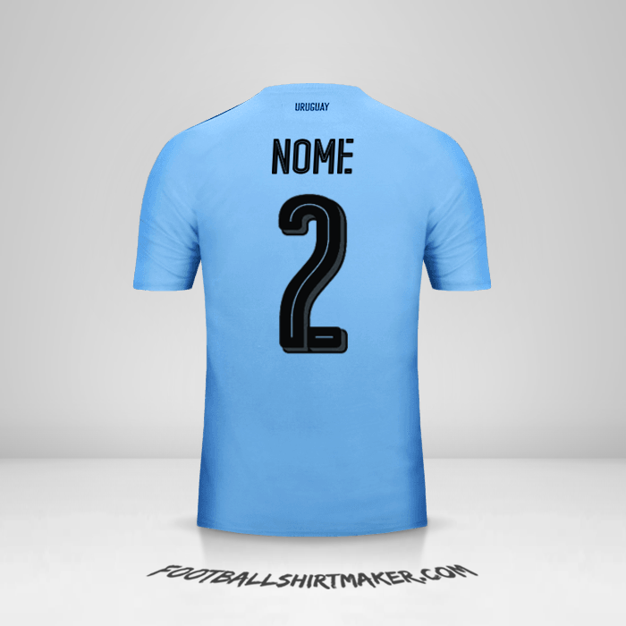 Camisa Uruguai 2016 -  nome - 2