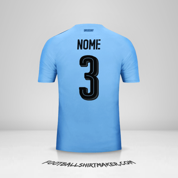 Maglia Uruguay 2016 -  nome - 3