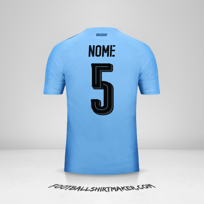 Camisa Uruguai 2016 -  nome - 5