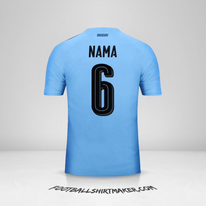 Jersey Uruguay 2016 -  nama - 6