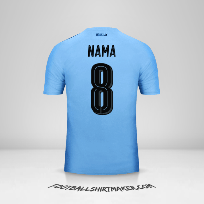 Jersey Uruguay 2016 -  nama - 8