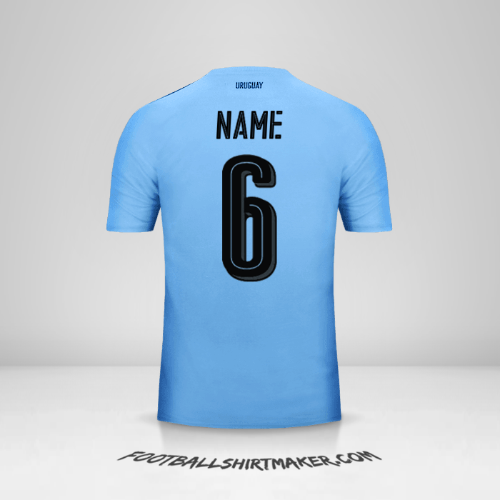 Shirt Uruguay 2016 -  name - 6