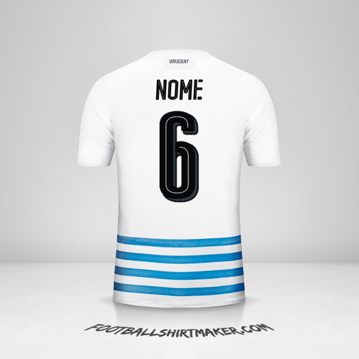 Maglia Uruguay 2016 Seconda -  nome - 6