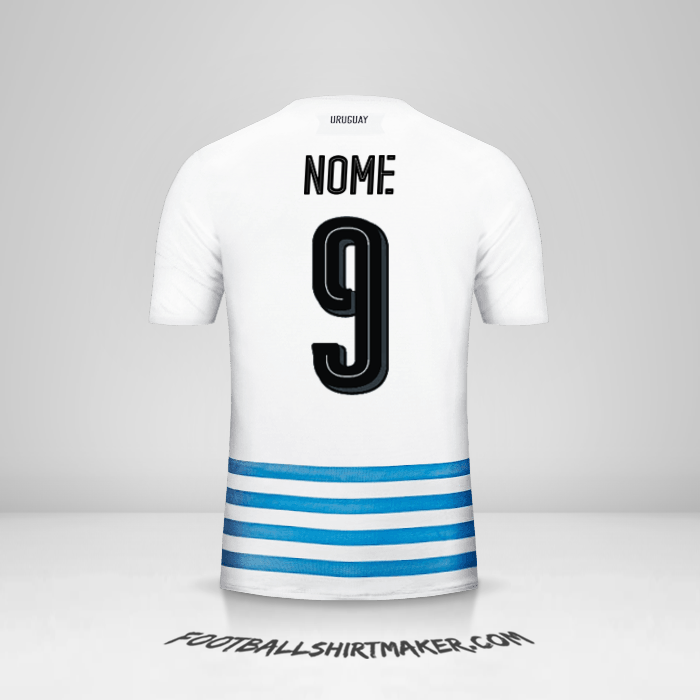 Maglia Uruguay 2016 Seconda -  nome - 9