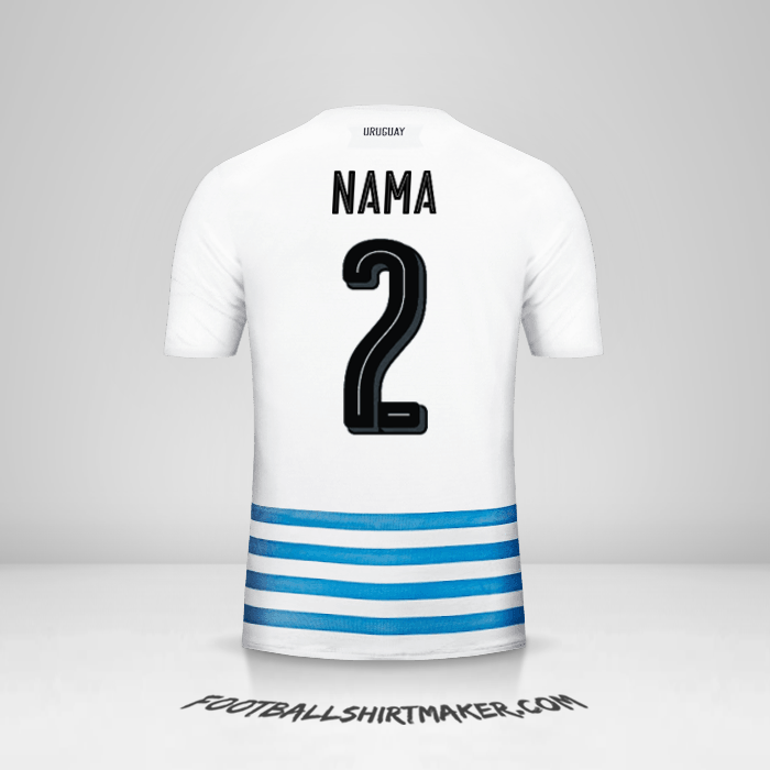Jersey Uruguay 2016 Alternatif -  nama - 2