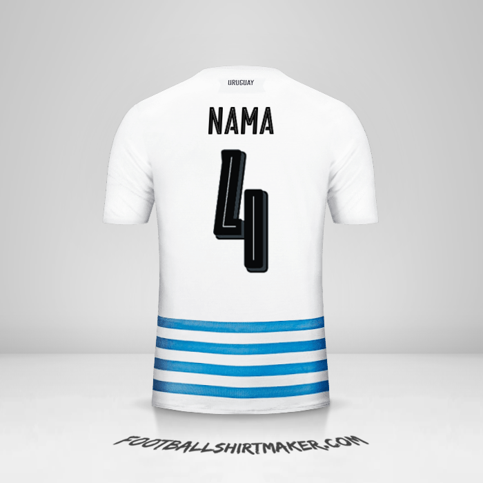 Jersey Uruguay 2016 Alternatif -  nama - 4