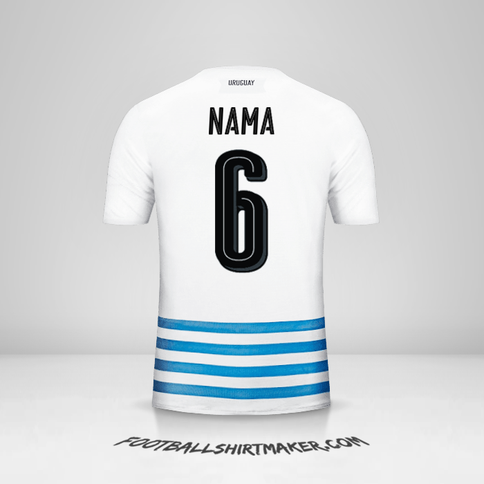 Jersey Uruguay 2016 Alternatif -  nama - 6