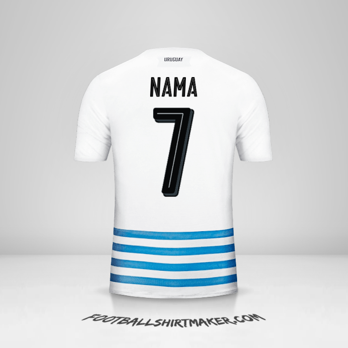 Jersey Uruguay 2016 Alternatif -  nama - 7