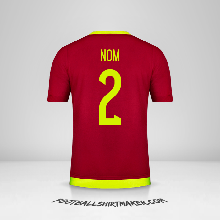 Maillot Venezuela 2015/17 -  nom - 2