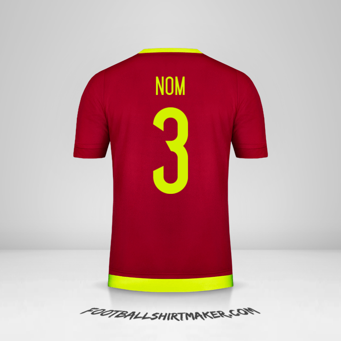 Maillot Venezuela 2015/17 -  nom - 3