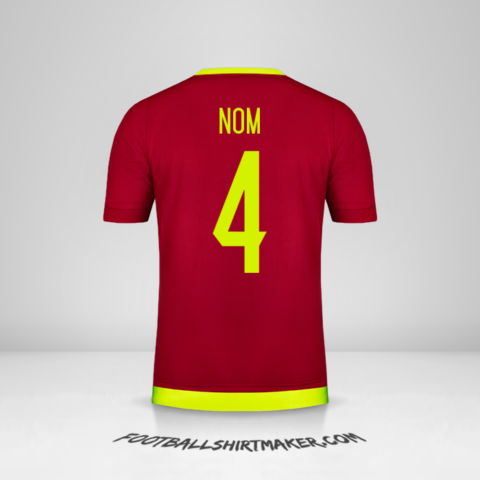 Maillot Venezuela 2015/17 -  nom - 4