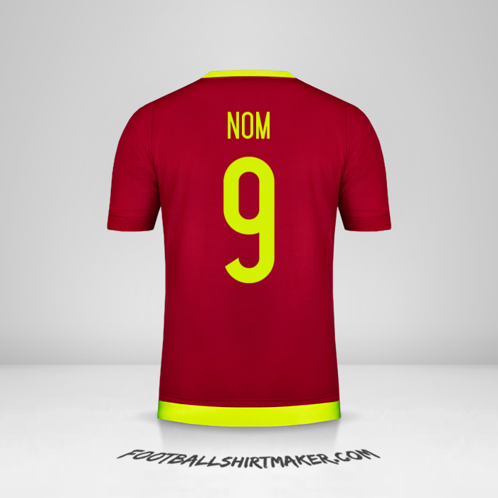 Maillot Venezuela 2015/17 -  nom - 9