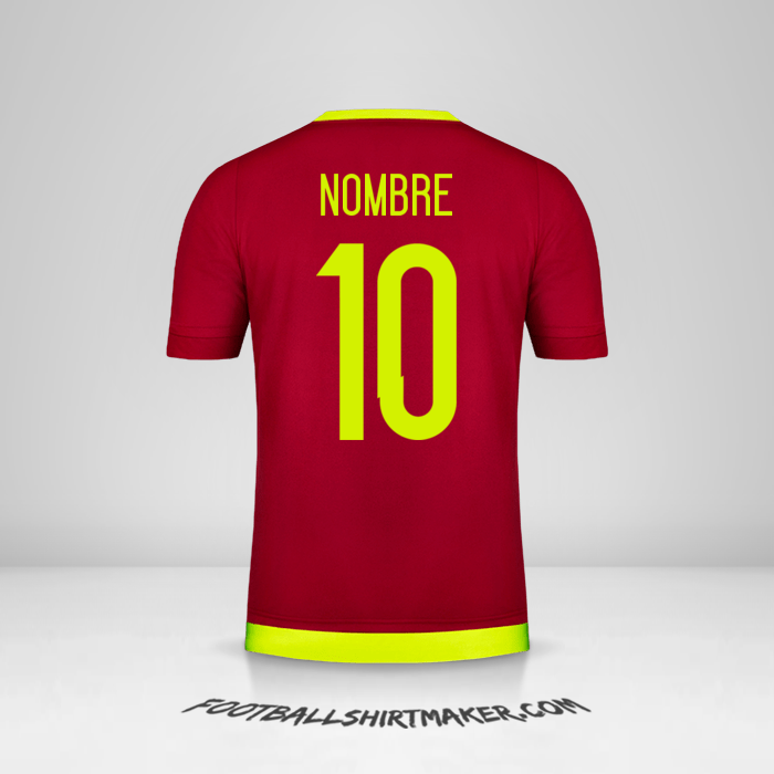 Jersey Venezuela 2015/17 -  nombre - 10