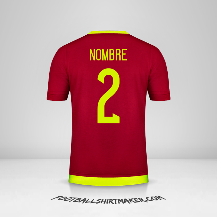 Jersey Venezuela 2015/17 -  nombre - 2