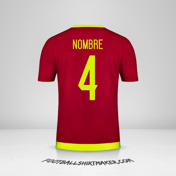 Jersey Venezuela 2015/17 -  nombre - 4