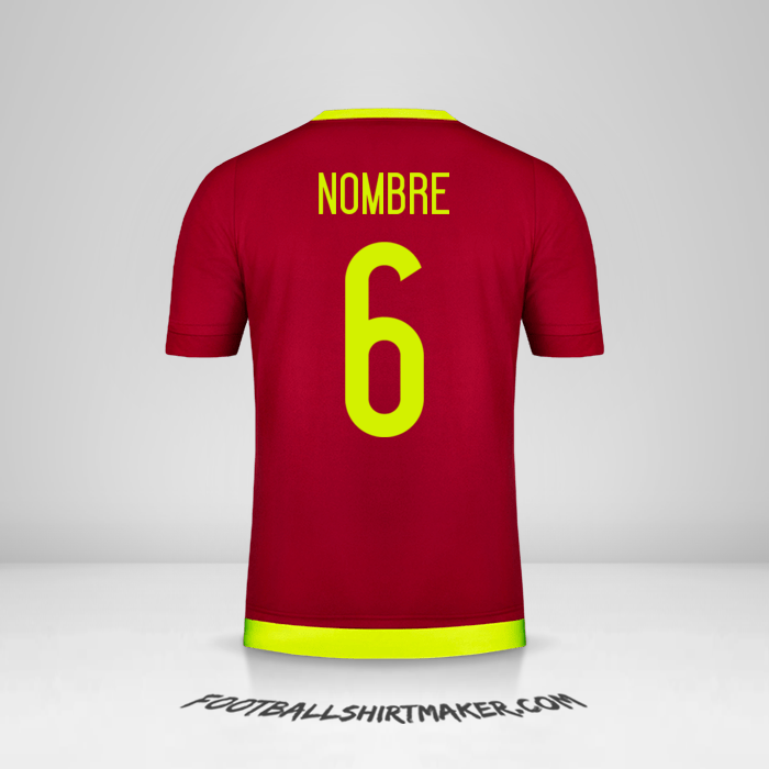 Jersey Venezuela 2015/17 -  nombre - 6