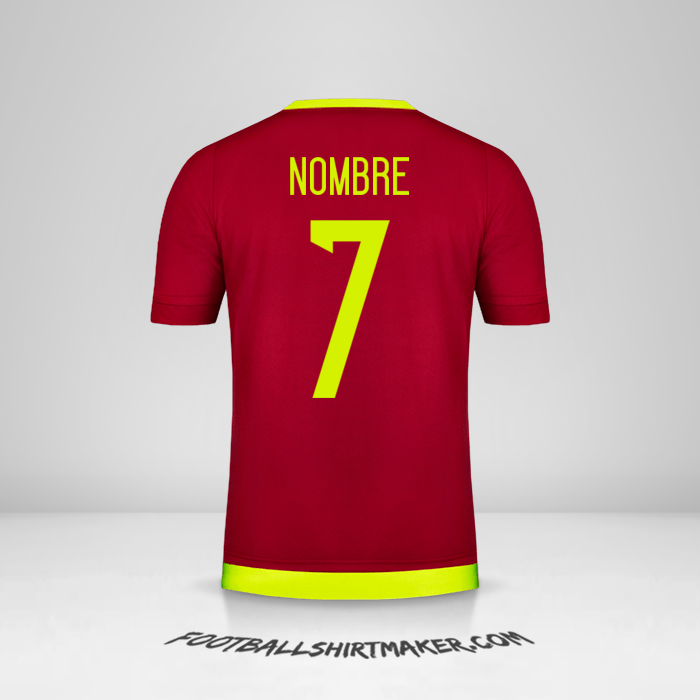 Jersey Venezuela 2015/17 -  nombre - 7