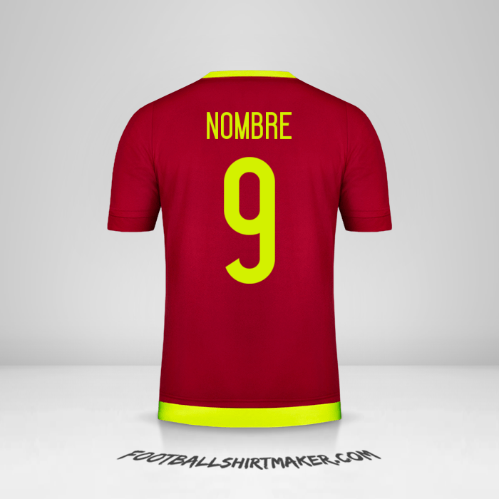 Jersey Venezuela 2015/17 -  nombre - 9
