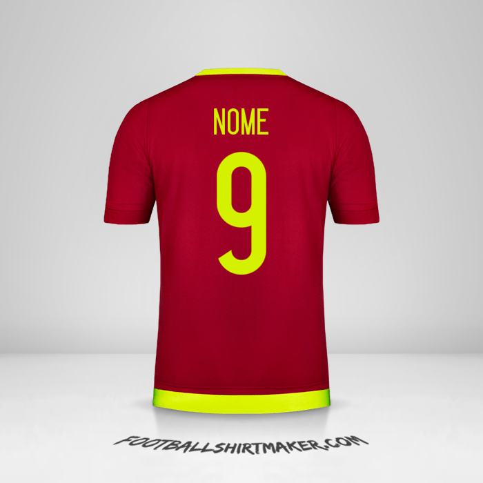 Camisa Venezuela 2015/17 -  nome - 9