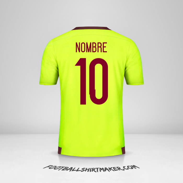 Camiseta Venezuela 2015/17 Visita -  nombre - 10