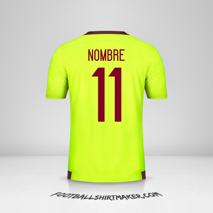 Jersey Venezuela 2015/17 Visita -  nombre - 11