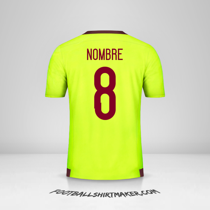 Jersey Venezuela 2015/17 Visita -  nombre - 8