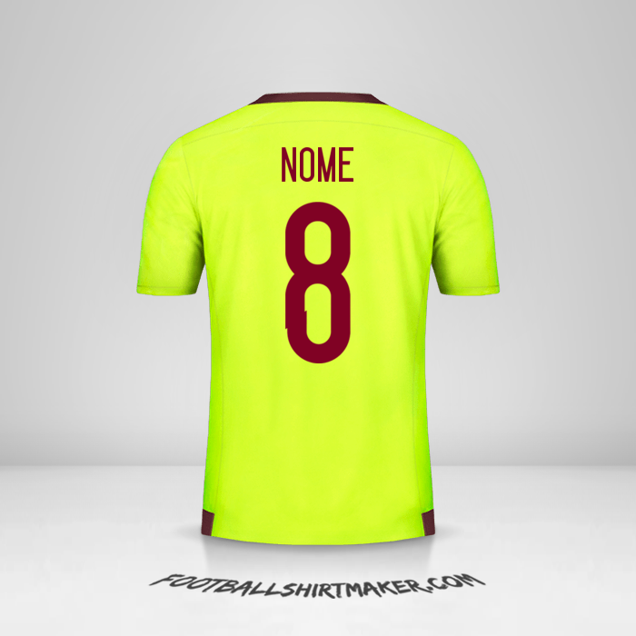 Camisa Venezuela 2015/17 Alternativa -  nome - 8
