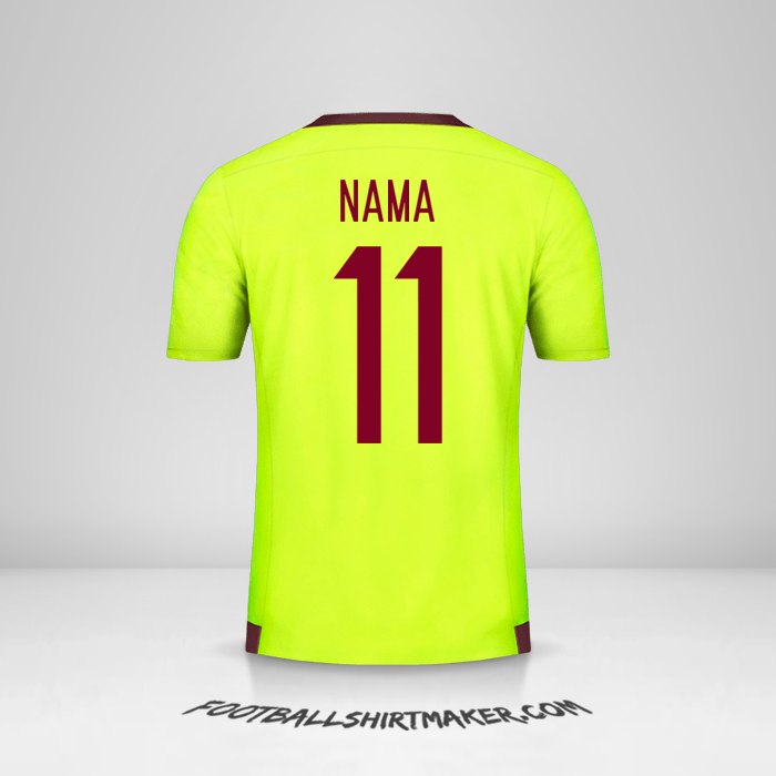 Jersey Venezuela 2015/17 Alternatif -  nama - 11