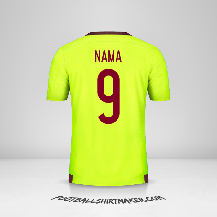 Jersey Venezuela 2015/17 Alternatif -  nama - 9