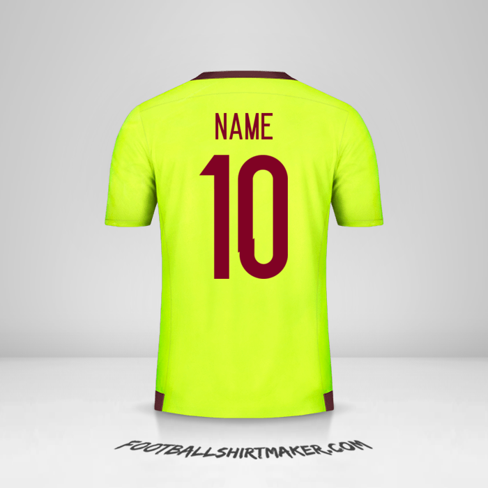 Shirt Venezuela 2015/17 Away -  name - 10