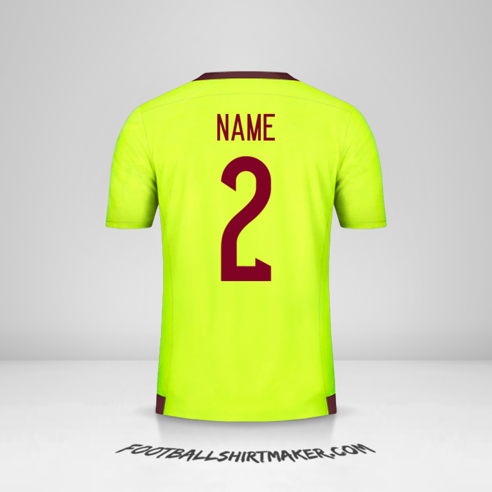 Trikot Venezuela 2015/17 Auswärts -  name - 2