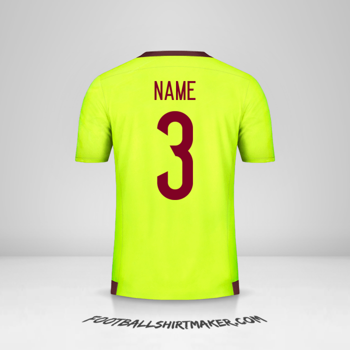 Jersey Venezuela 2015/17 Away -  name - 3