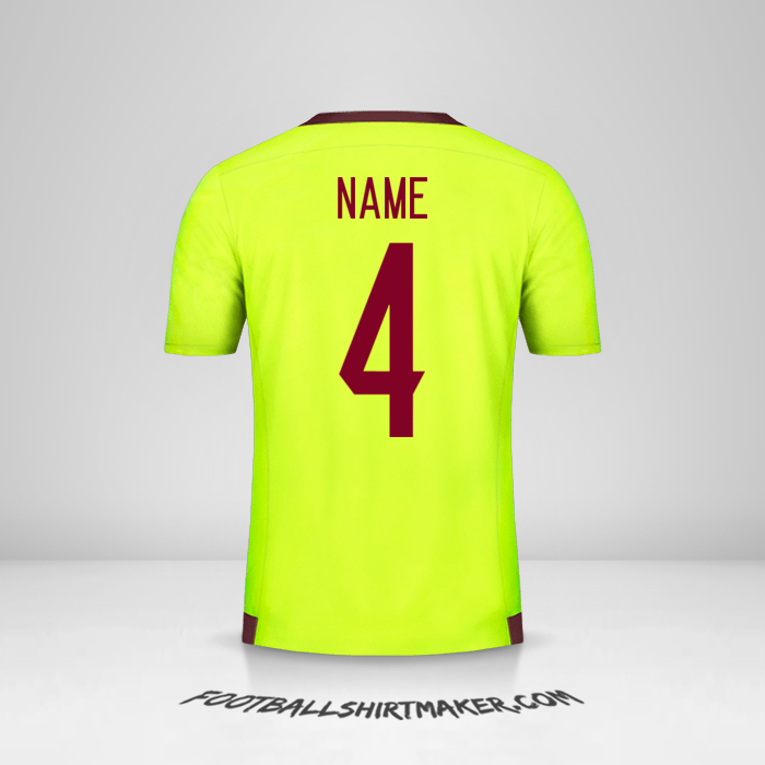 Jersey Venezuela 2015/17 Away -  name - 4