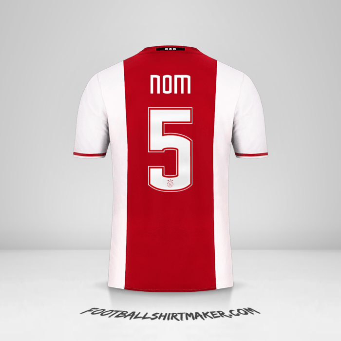 Maillot AFC Ajax 2016/17 -  nom - 5