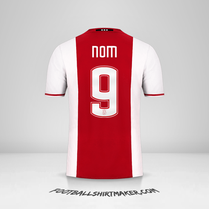 Maillot AFC Ajax 2016/17 -  nom - 9