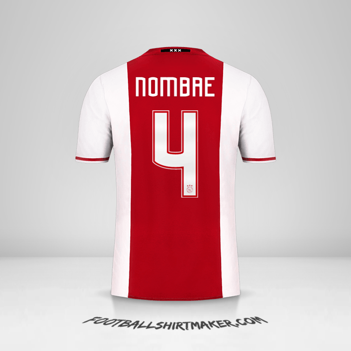 Jersey AFC Ajax 2016/17 -  nombre - 4