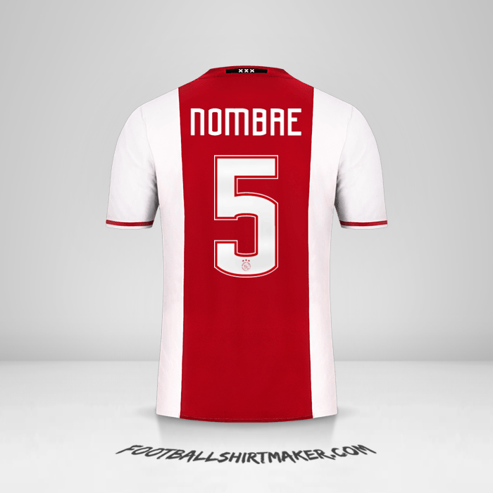 Camiseta AFC Ajax 2016/17 -  nombre - 5
