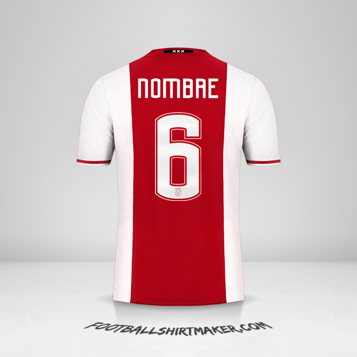 Jersey AFC Ajax 2016/17 -  nombre - 6