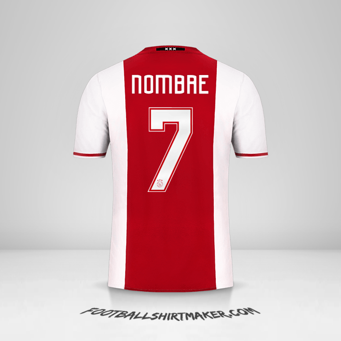 Jersey AFC Ajax 2016/17 -  nombre - 7