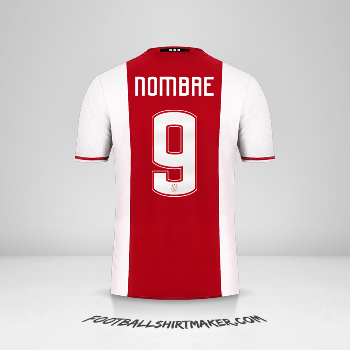 Camiseta AFC Ajax 2016/17 -  nombre - 9