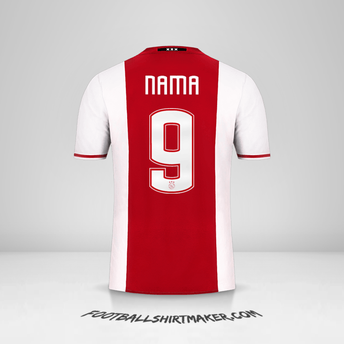 Jersey AFC Ajax 2016/17 -  nama - 9