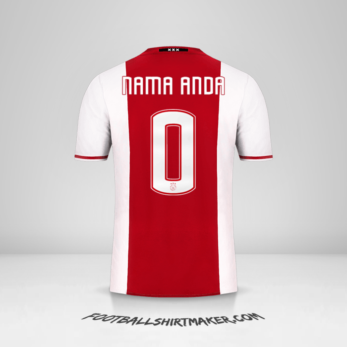 Jersey AFC Ajax 2016/17 -  nama anda - 0
