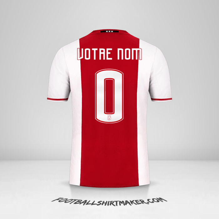 Maillot AFC Ajax 2016/17 -  votre nom - 0