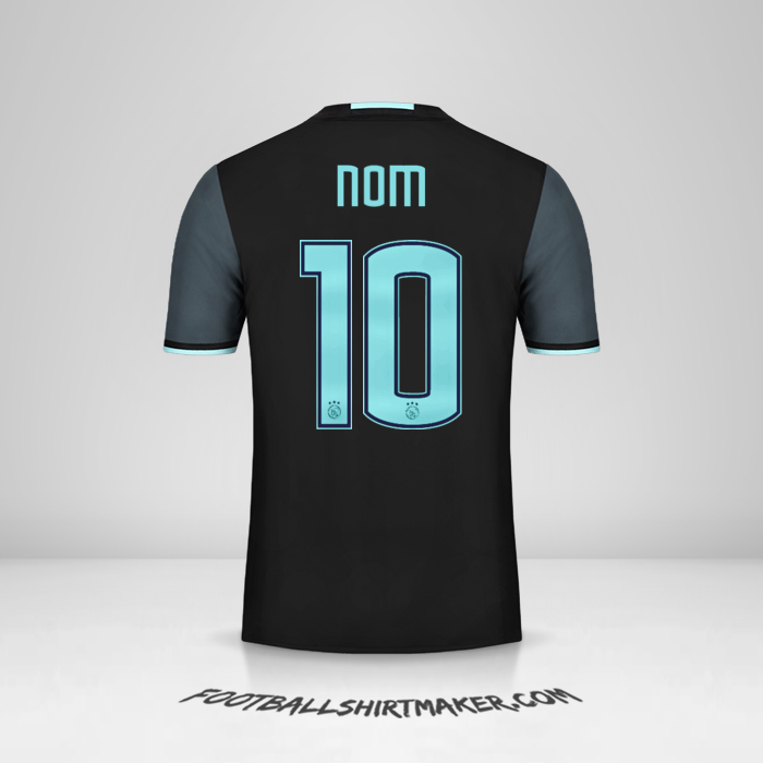 Maillot AFC Ajax 2016/17 Extérieur -  nom - 10
